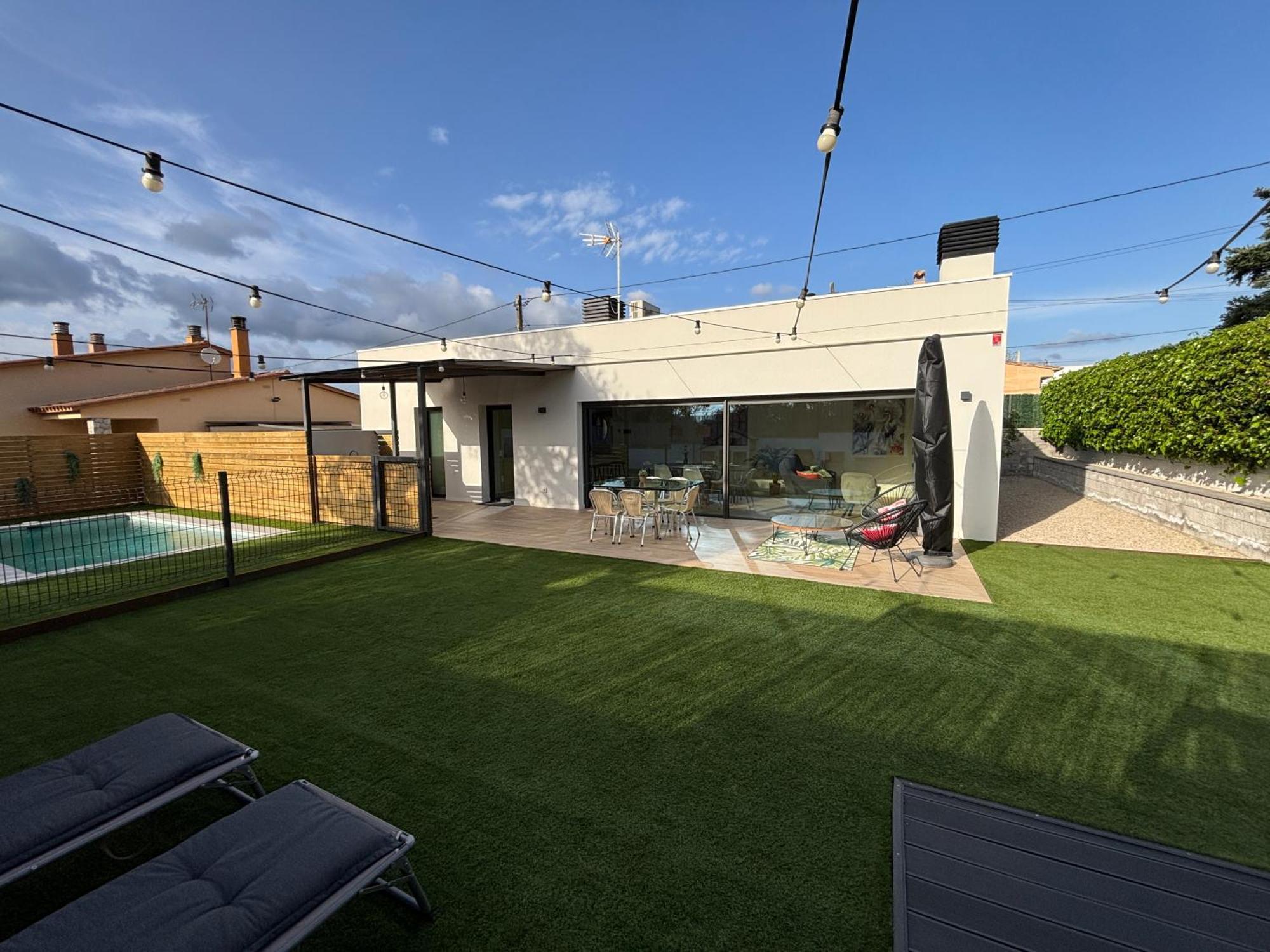 Espectacular Casa En Llagostera - Costa Brava, Con Piscina ภายนอก รูปภาพ